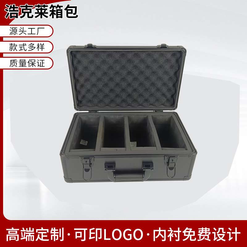 手提带锁透明展示卡片箱PSABGS收纳箱加厚可装30.60.90.120.64片