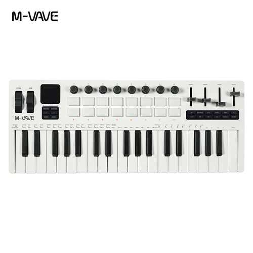 37键MIDI键盘合成器内置音源现场演奏移动便携制作电音编曲可充电