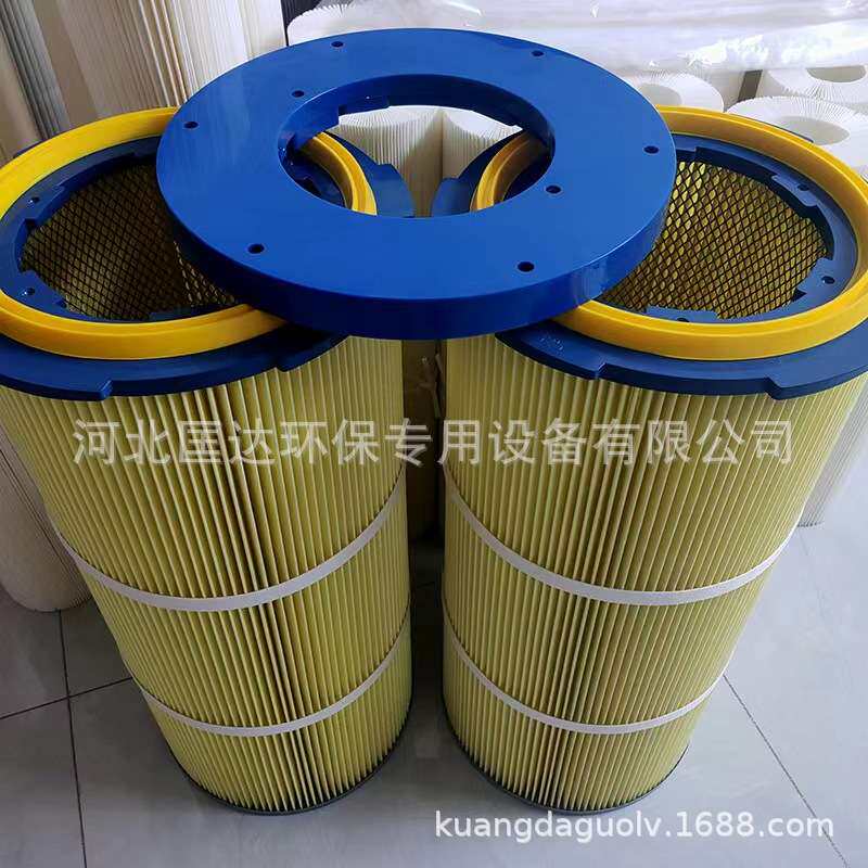 防油防水除尘滤筒PTFE阻燃覆膜粉尘过滤器滤芯吸尘扫地车滤芯