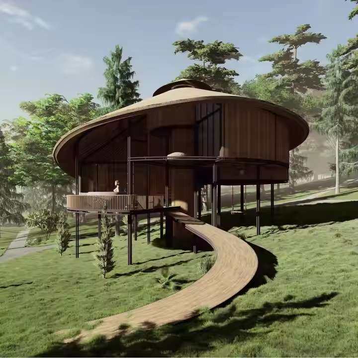木屋防腐木定 制农家乐住宅休闲度假住宿木屋厂家直供木屋工厂