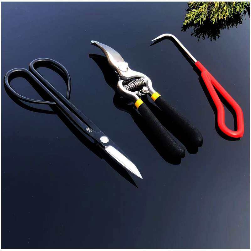厂家直供复合钢叶芽剪花剪修枝剪根钩盆景盆栽工具园林园艺用品