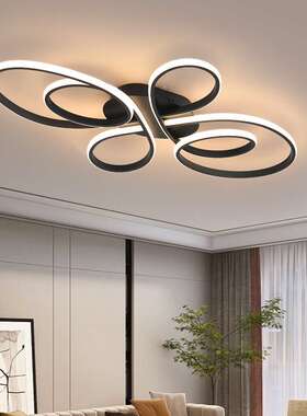 现代简约灯饰创意个性客厅灯卧室灯led吸顶灯北欧铝材书房餐厅灯