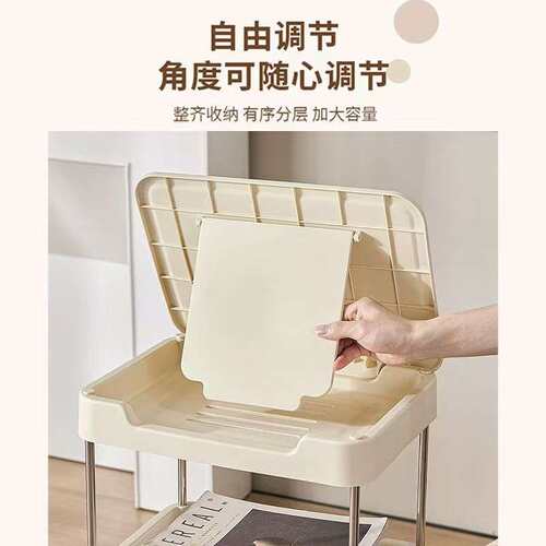 小推车置物架简约现代卧室书房家用储物柜子小型迷你可移动收纳架