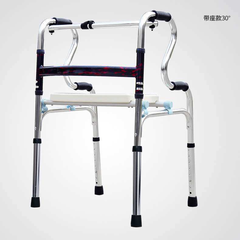 老年人助行器助步器代步车手扶老人带座推椅扶手椅可坐折叠洗澡凳