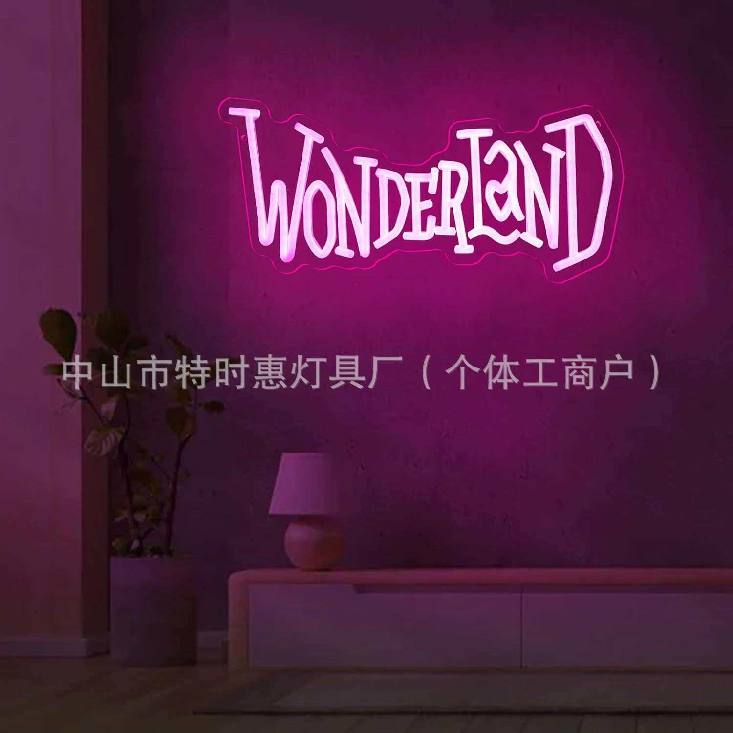 Wonderland Neon Signs 爱丽丝梦游仙境霓虹灯墙壁艺术装饰,