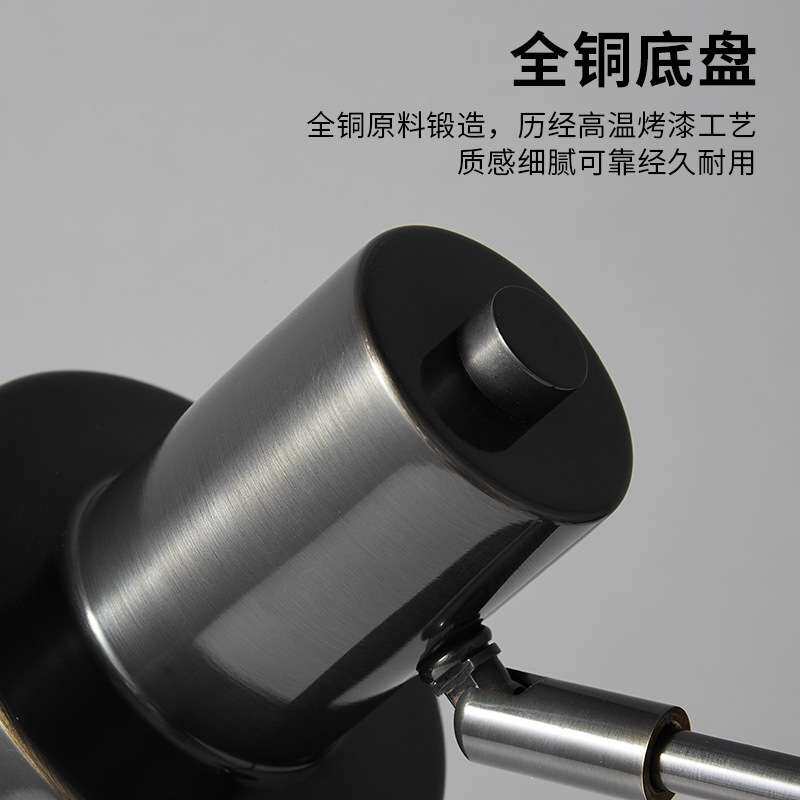 跨境简约护眼无频闪LED学习阅读全铜台灯客厅书房卧室床头柜台灯