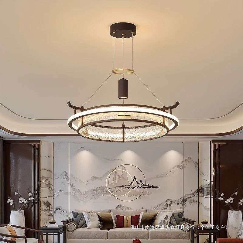 美式简约铁艺LED吸顶圆灯新中式吊灯网红客厅餐厅,3C数码配件,USB灯,淘宝优惠券,粉丝福利购,淘宝优惠卷