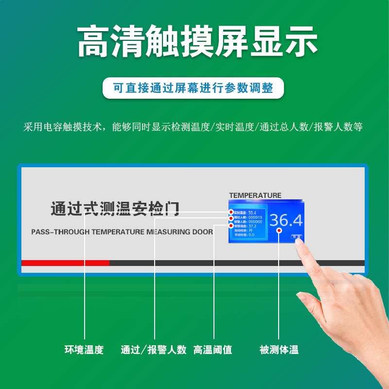 体温测温门 热成像测温门快速通过学校测温AR-200