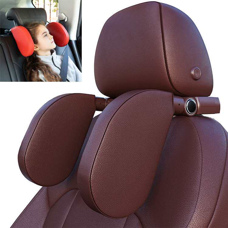 工厂汽车头枕记忆棉新款车载旅行睡眠儿童座椅侧靠护颈枕一件代发