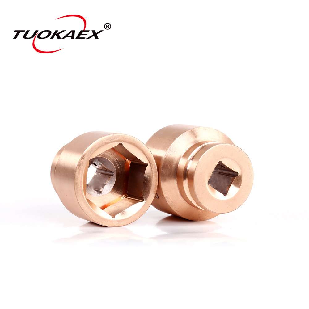 防爆套筒头铍青铜无火花套筒旋具3/4“铜套筒17-80mm防磁套筒