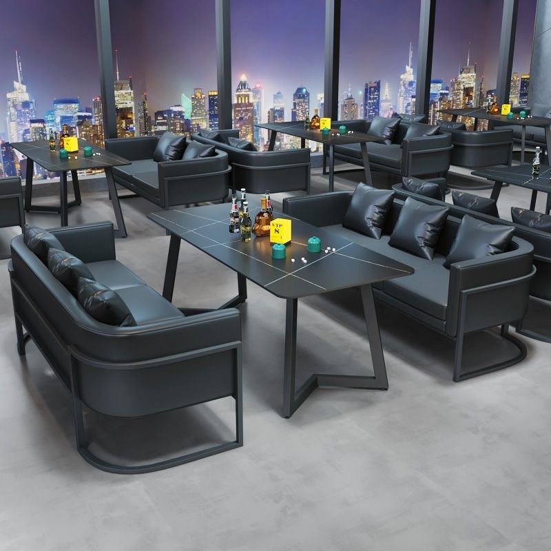 覆古工业风d卡座沙发酒吧清吧烧烤店桌椅咖啡厅餐厅音乐餐桌椅组