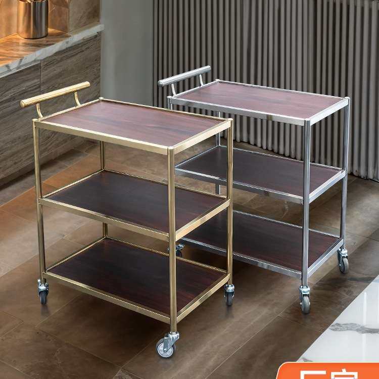 酒店小推车餐车商用餐厅移动三层豪华大号酒水车上菜车蛋糕点心车,3C数码配件,USB灯,淘宝优惠券,粉丝福利购,淘宝优惠卷