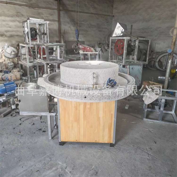 磨坊用自动面粉石磨机 豆腐肠粉磨浆机器 艾草带锣筛渣磨绒机