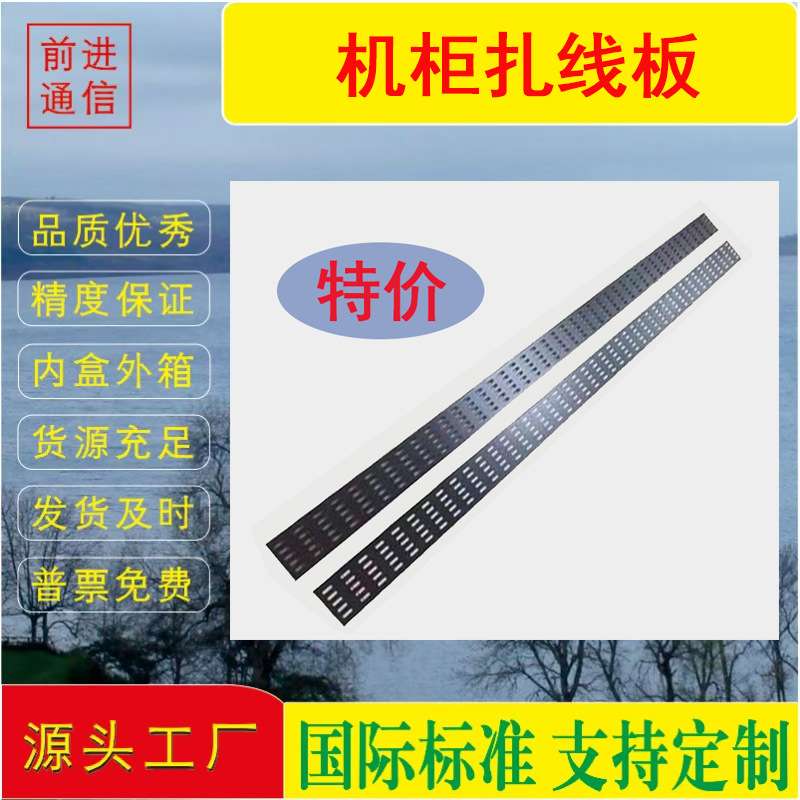 42U机柜扎线板19英寸标准机柜配件理线槽服务器机柜线路整理线架