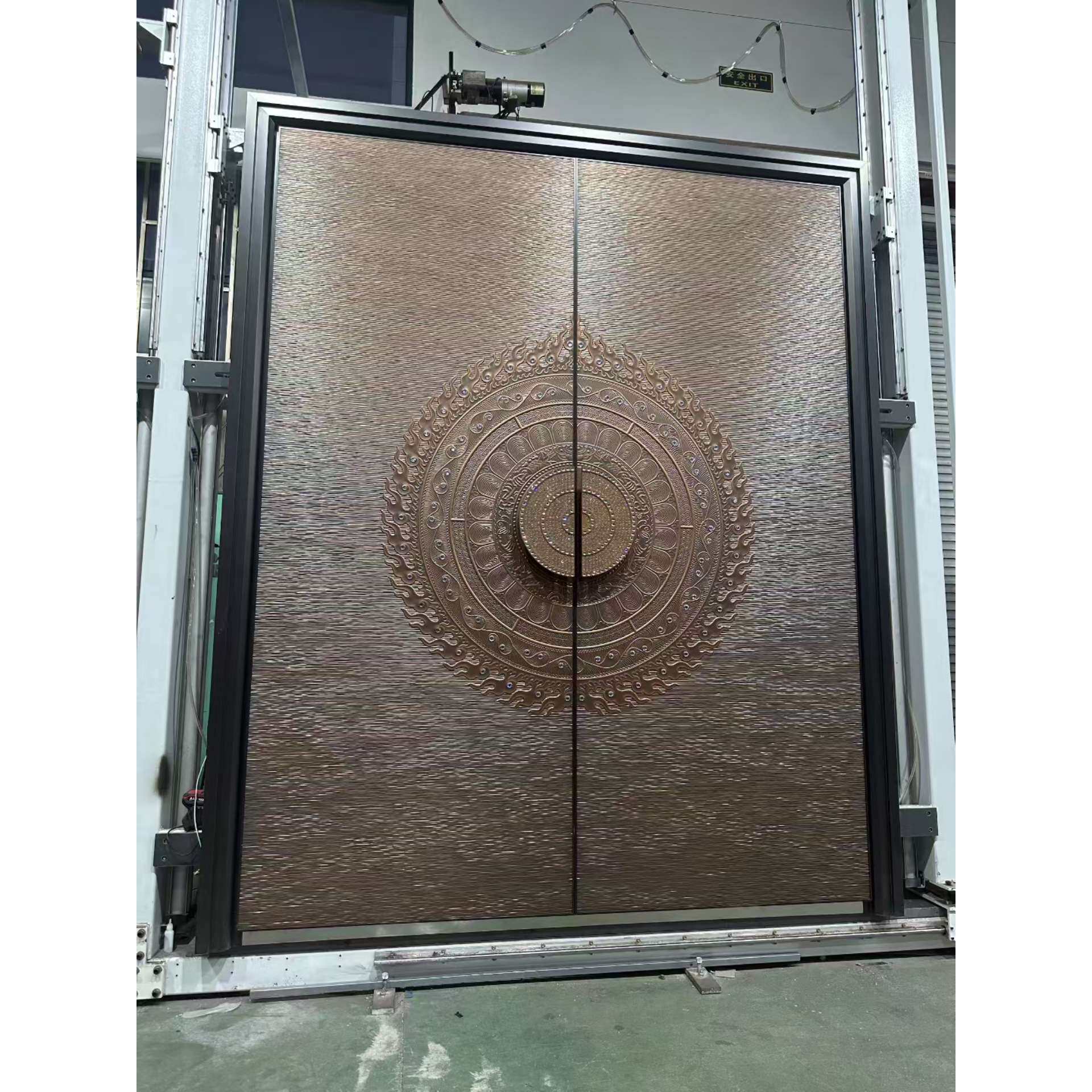高品质入户双开大门进户门对开门铸铝门别墅大门镶钻大门装甲门