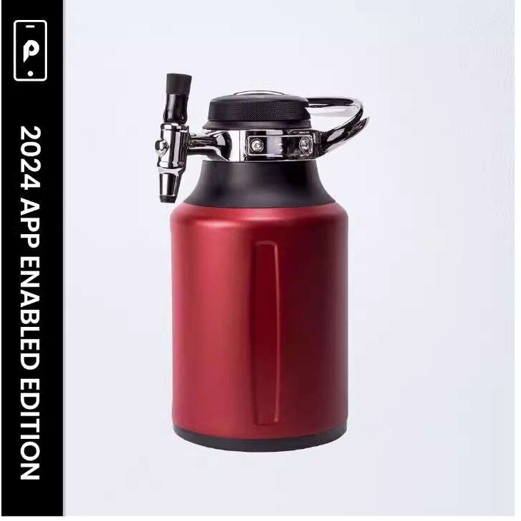 GrowlerWerks uKeg Go啤酒可乐碳酸饮料便携不锈钢啤酒桶保温壶