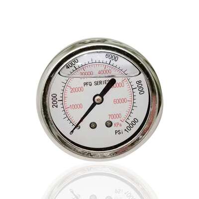 供全钢耐震高压表轴向不锈 钢压力表YBN60Z 70000kPa 10000psi厂