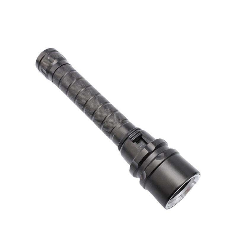 水下照明 手电 3LED L2 白光 黄光18650充电 铝合金 潜水手电