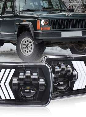 5x7方形牧马人大灯5x77英寸切诺基大灯 55W LED工作灯 卡车