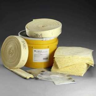 工业擦拭 吸收棉 防溢工具 3M C-SKFL31 化学品泄漏应急处理桶