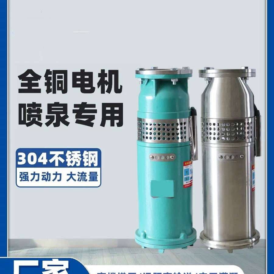 上海人民不锈钢喷泉泵QYF25-32-4油浸油式潜水泵 图片大全 参数
