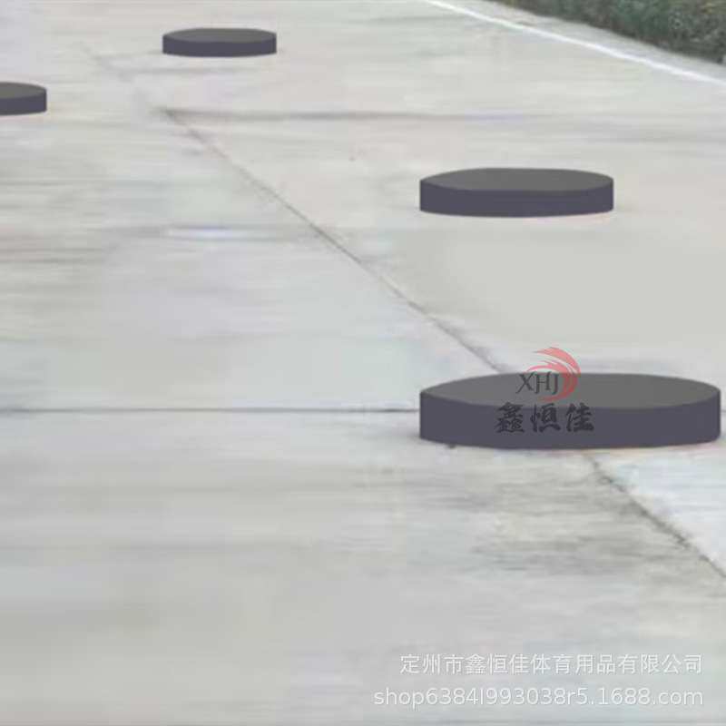 圆饼路0.7m*0.1m*6个 圆形铁饼错位障碍汽车驾驶模拟路障训练器材