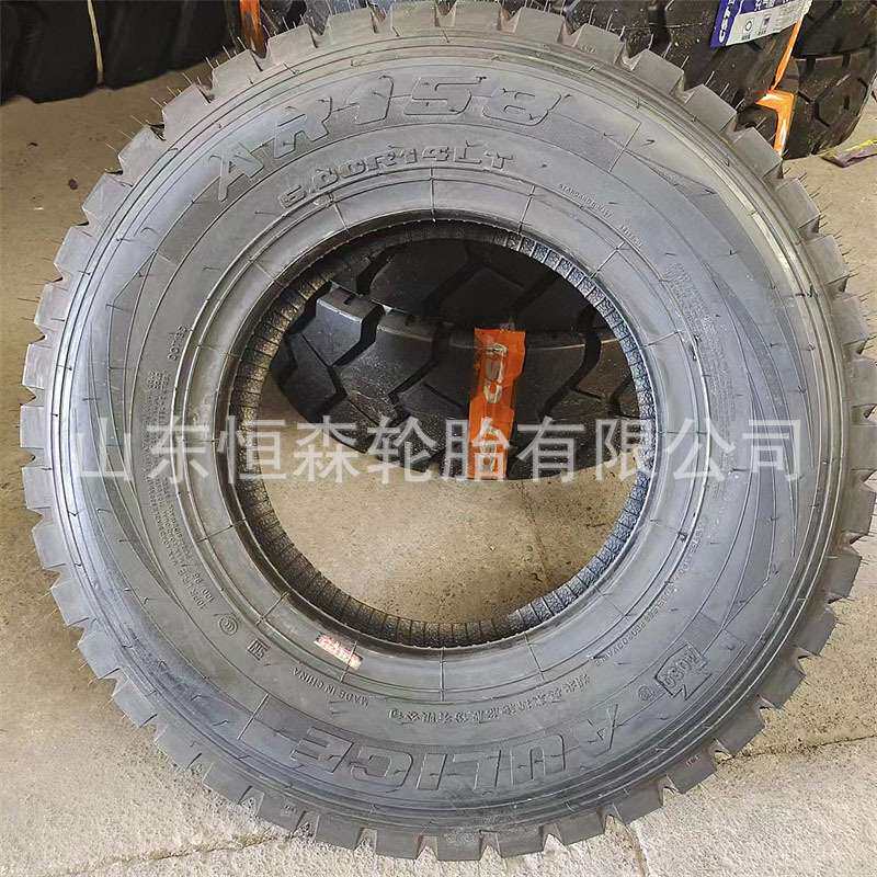 奥莱斯全钢轮胎600R14轻卡载重轮胎AR158花纹10层级600R13 600R15