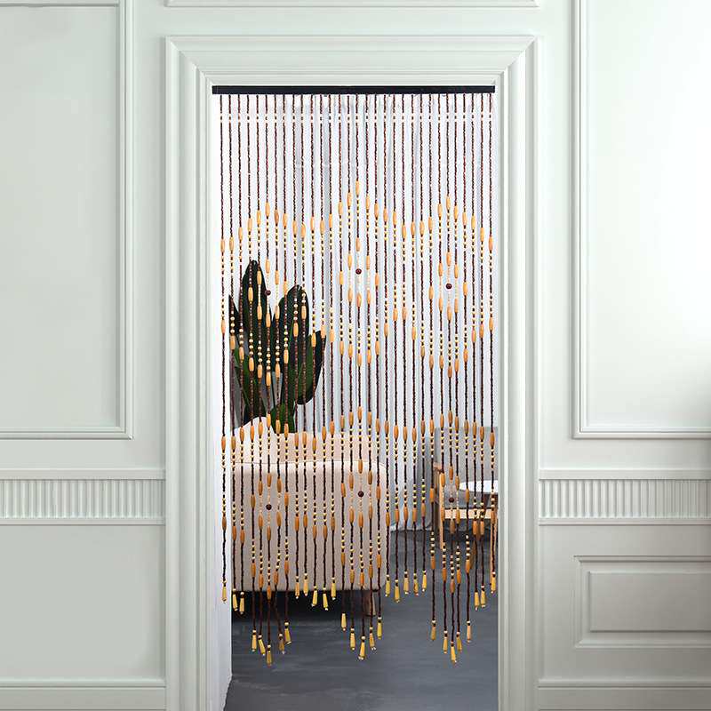 厂家供应精美家居木珠帘  成品直销