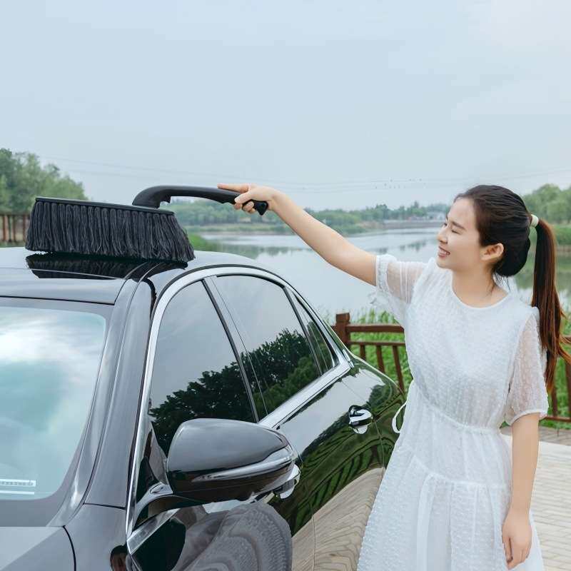 汽车360度旋转棉线蜡刷除尘掸子擦车拖把车刷清洁用品洗车工具