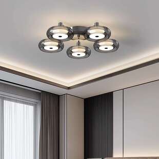 意式客厅吸顶灯2025新款卧室书房间灯设计感极简全光谱led灯