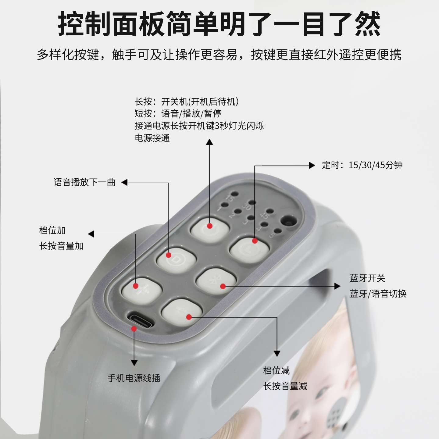跨境新生儿婴儿床多功能摇篮床可折叠便携式婴儿摇椅哄娃安抚神器