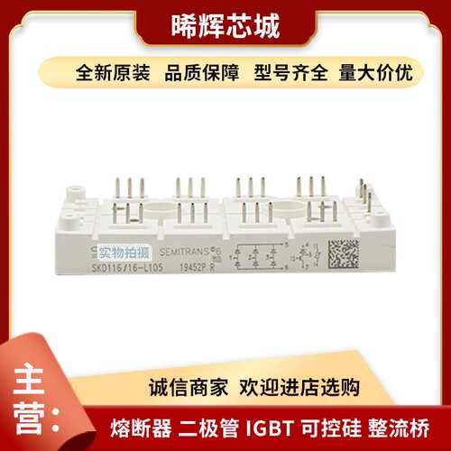 SKD116-16-L105 SKD115/18 现货二极管整流桥电子元器件库存充足