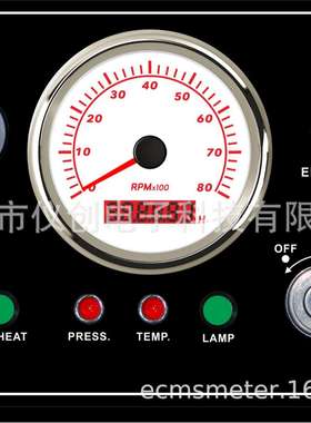 跨境热销款发动组8000RPM转速表面板控制系统 带报警