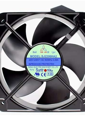 SANJUN/三巨SJ2206HA3 380V方形20060工业配电箱电控箱散热风扇