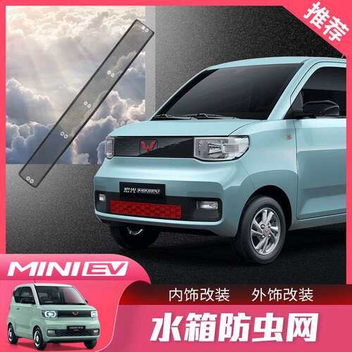 五菱宏光MINI EV敞篷版中网防虫网水箱罩水箱防护网改装装饰配件