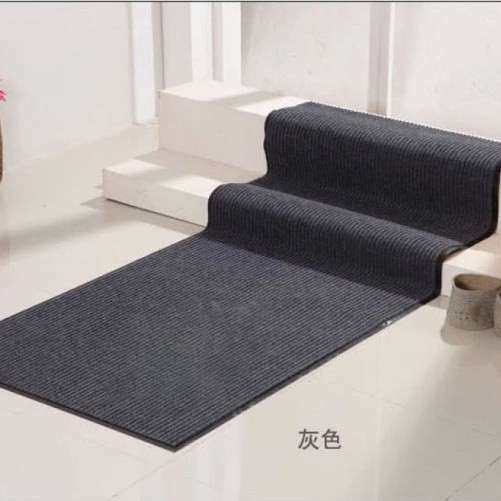 新款双条纹酒店走廊垫过道隔音垫门口防滑地垫双条纹卷材门垫脚垫