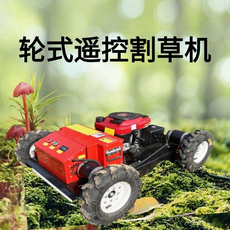 源头厂家直发汽油款轮式割草机 55割幅除草机 果园专用草地割草机