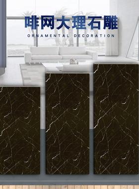 网咖啡色自然纹理大理石雕塑底座采购厂家各规格工艺品摆台