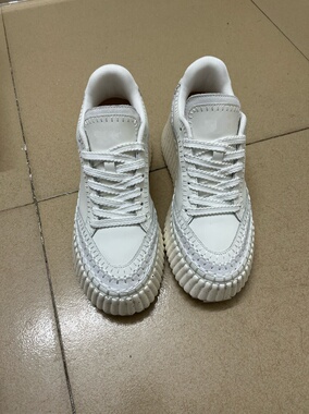 EPT真皮小白鞋2026年春季新款时尚舒适增高8cm松高底厚底运动鞋女