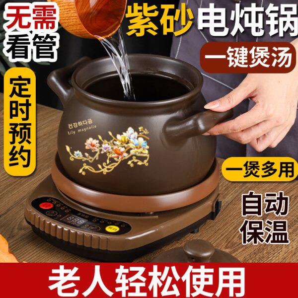 汤汤分体式电炖砂锅煨家用商用炖熬汤大容量小两用全自动熬药煲汤