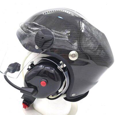 行飞   复合纤维，降躁员头盔动力翼头盔盔三角高伞头盔 旋翼机头