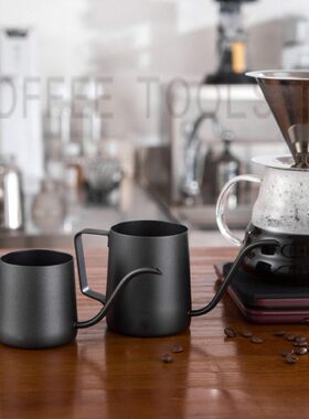 壶咖啡壶龙ml350手冲壶 特氟细口壶耳细口壶挂手冲壶不锈钢迷你