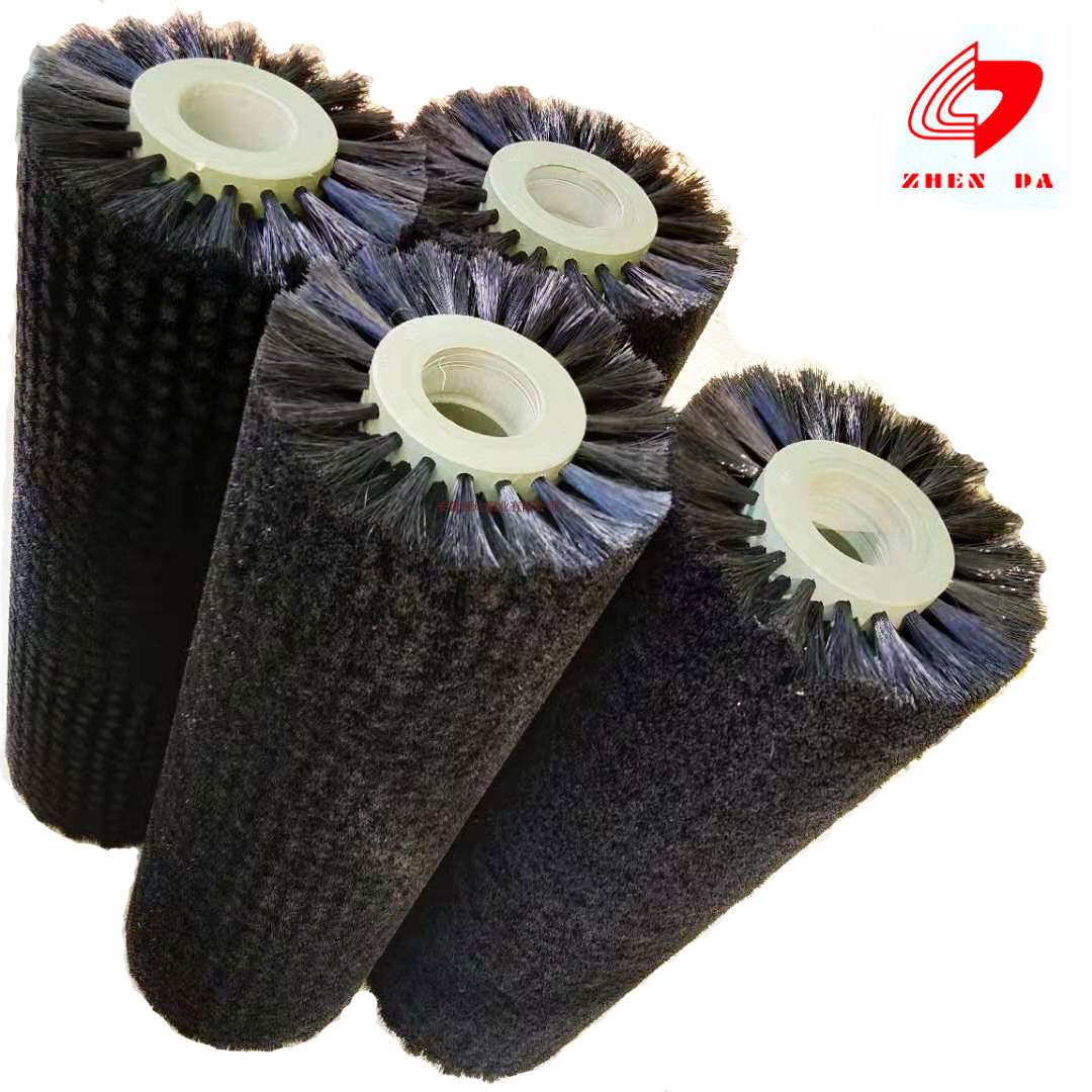 工业机械毛刷辊蔬菜水果清洗机滚刷耐高温尼龙毛刷厂家直销