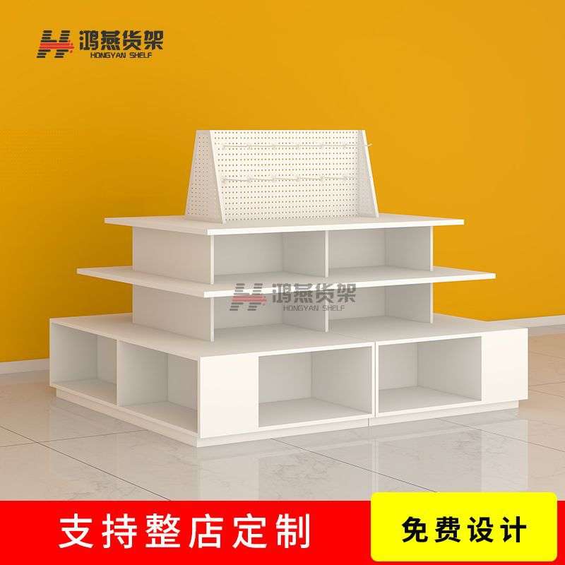 厂家直销文创生活馆文具潮玩谷子店四面展示货架展示架组合流水台