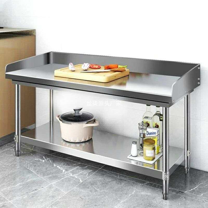 厨房不锈钢围挡工作台双层后厨切菜桌子放飞溅案板操作台架奶茶店,鲜花速递/花卉仿真/绿植园艺,割草机/草坪机,淘宝优惠券,粉丝福利购,淘宝优惠卷