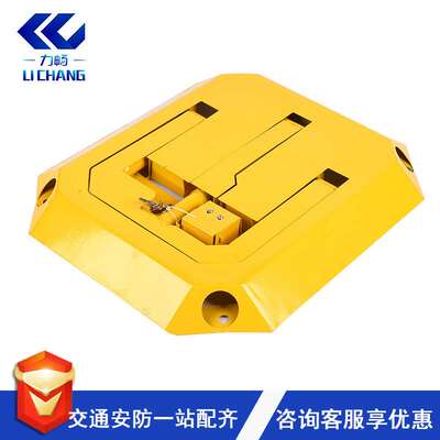 车位地锁停车桩免打孔加厚防撞自动八角锁停车位桩占位停车位地锁