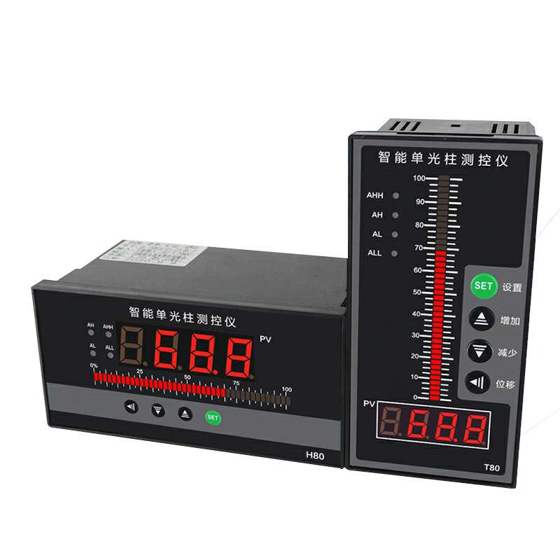 智能高精度数显表温度控制器数字压力显示调节仪LED单光柱测控仪