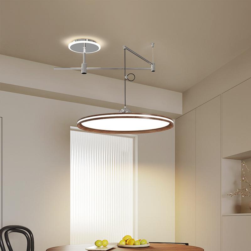 中古摇臂餐厅吊灯LED现代简约创意可移位卧室灯设计师LED吊灯具