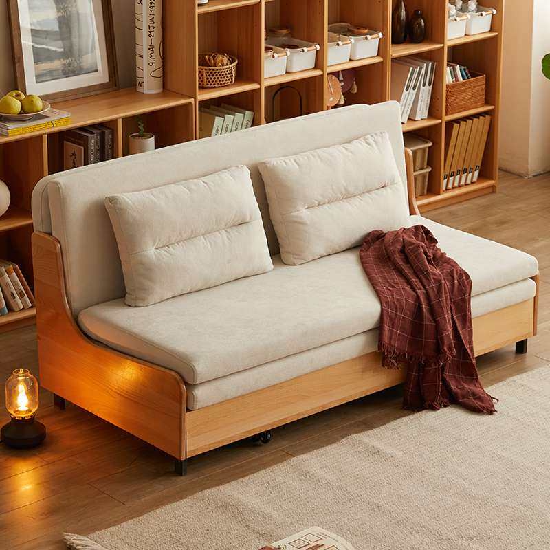 A10L实木沙发床两用小户型可折叠单双人经济型推拉坐卧多功能伸缩,电子元器件市场,其它元器件,淘宝优惠券,粉丝福利购,淘宝优惠卷