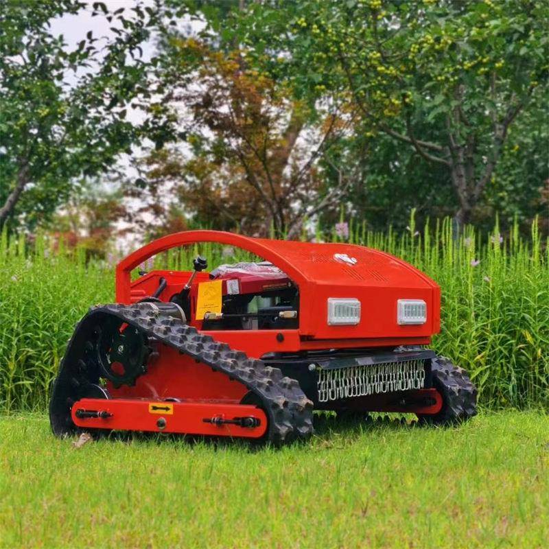 小型履带割草机果园除草机 园林绿化草坪碎草机 遥控履带割草机